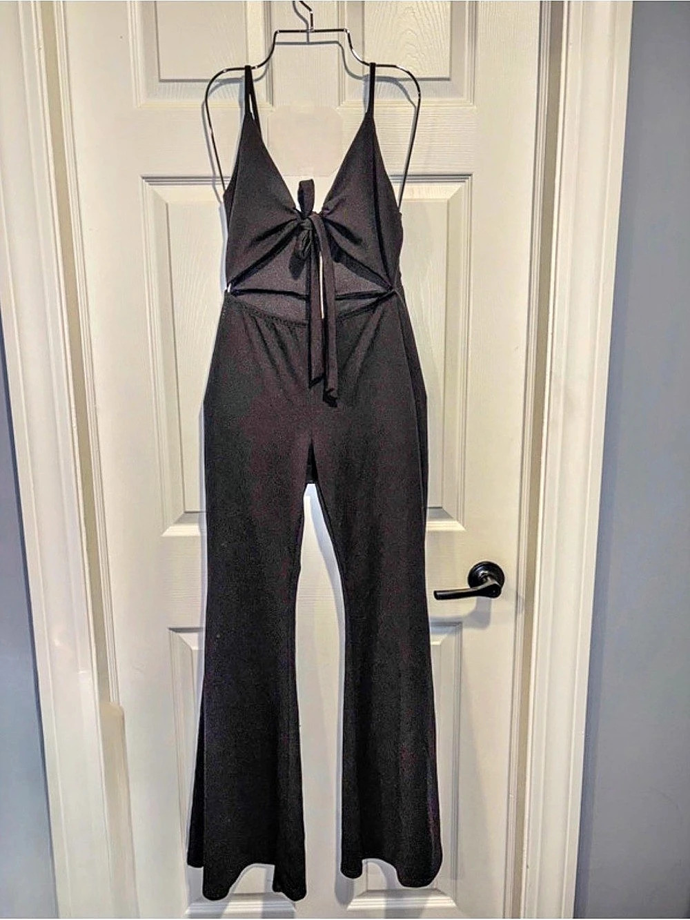 Black flare-Leg Jumpsuit